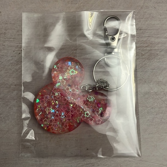 Sparkly Mouse Key Chain Bag Charm - Picture 2 of 2